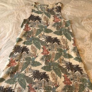 Tropical linen dress